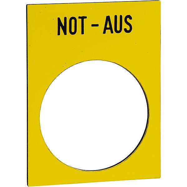 Schneider Electric Anzeigeschild ge, NOT-AUS ZB2BY420001